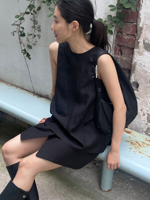 [단독]UNBALANCE HOBO BAG_nylon black