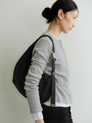 [단독]UNBALANCE HOBO BAG_nylon black