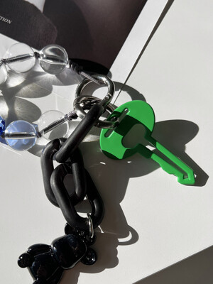 Green-Key Bear BagCharm Keyring