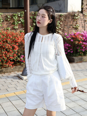 크로셰 린넨 후크 가디건_3color