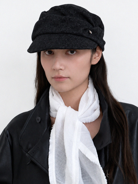 메르헨 [단독] Pleated hunting cap_3color
