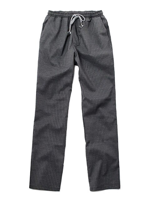 pencil striped chef pants (charcoal) #AP1665
