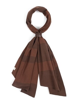 BD STRIPE SCARF (brown)