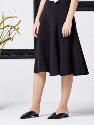 Silk skirt_black