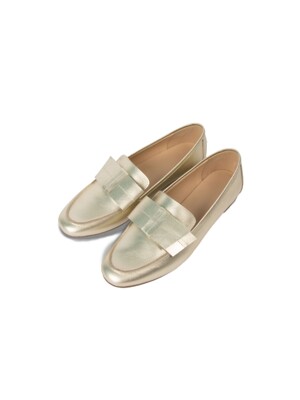Pa009Gd Double ribbon loafer