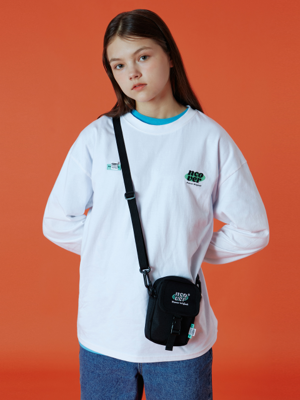 Double label point long sleeve-white