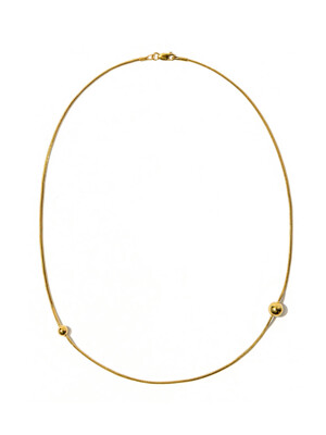 Double balls necklace Gold