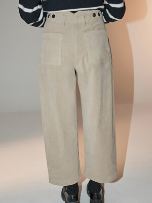 Signature Corduroy Tuck Pants  Beige (KE2X21M02A)
