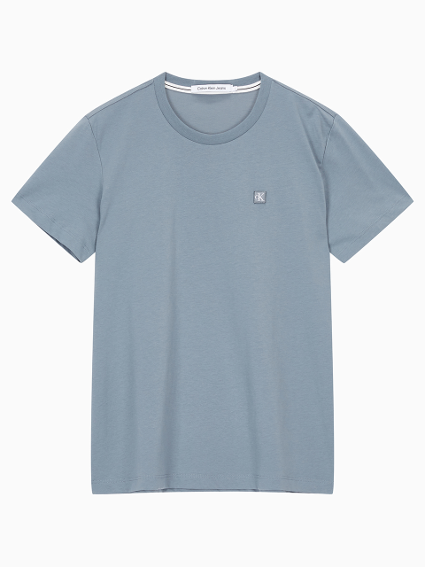 티셔츠 - 캘빈클라인 진 (Calvin Klein Jeans) - [CK] 남 블루진그레이 레귤러핏 CK 로고 뱃지 반팔 티셔츠 J320988 PN6