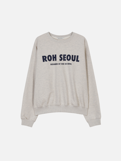 티셔츠 - 로서울 (ROH SEOUL) - Futura sweat shirt Ivory