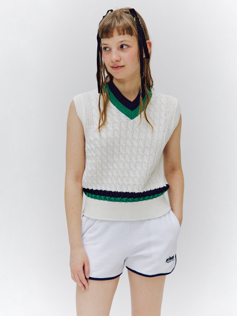 니트 - 이지오 (EZIO) - Cricket Cable Knit Vest
