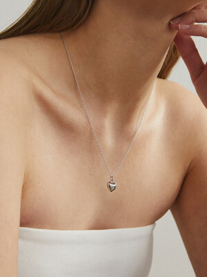 [2 SIZE] SIMPLE HEART NECKLACE (2colors) AN223017