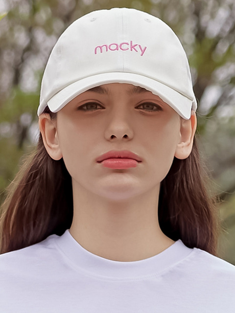 골프 - 맥키 (macky) - logo ballcap white
