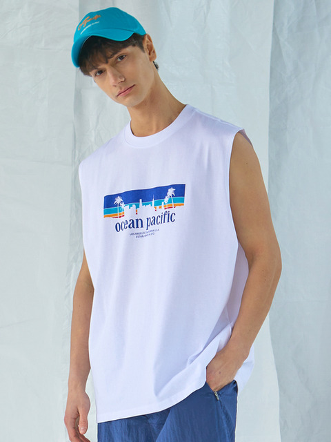 티셔츠 - 오션퍼시픽 (OCEAN PACIFIC) - OCEAN DAY&NIGHT SLEEVELESS [3 COLOR]