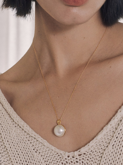 주얼리 - 데누 (Denu) - Repleto big pearl Necklace