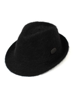 BU Wool Black Fur Fedora 울페도라