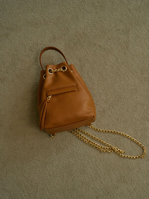Chain bucket bag - Light brown