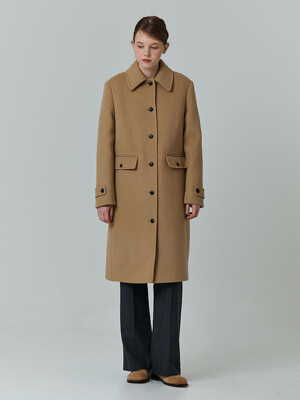 Formal wool coat (Camel)