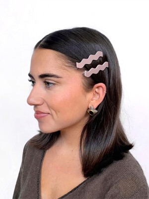 Allie Clip in Double Taupe