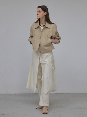 DOT COLLAR JACKET (BEIGE)