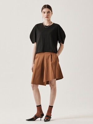 A-Line Skirt Pants_Brick