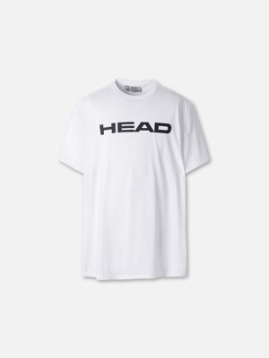 [HEAD GLOBAL] 남성 레귤러핏 CLUB IVAN 헤드 로고 반팔 티셔츠 화이트_JHTCX24203WHX