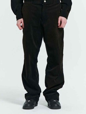 MPa BLEACHED CORDUROY PANTS (BLACK)