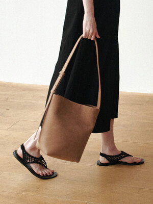 Woody bucket bag-beige