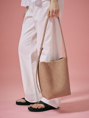 Woody bucket bag-beige