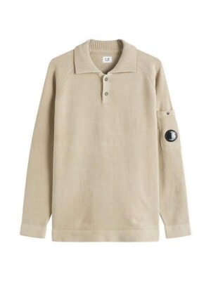 25SS 씨피 컴퍼니 폴로 티셔츠 18CMKN070A005687G327 VINTAGE KHAKI DOM