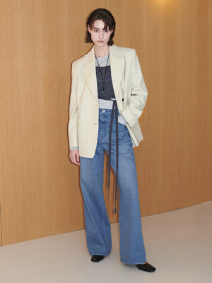 Back Slit Tailored Jacket SW5SJ101-CW
