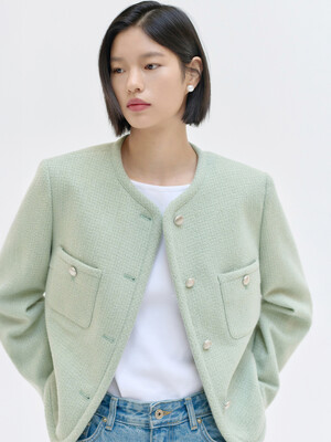 25SN mellow tweed jacket [MLN]
