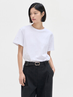 25SN basic t-shirts [WH]