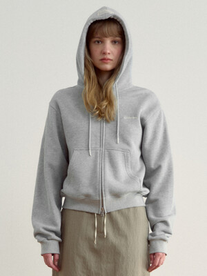 [2차]Classic Zip-up Hoodie (Melange Gray)
