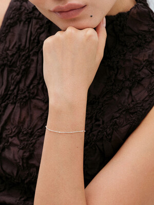 Chain Mini Ball Bracelet (silver925)(2color)