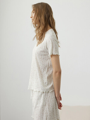 코즈넉 드류 플라워 잠옷세트