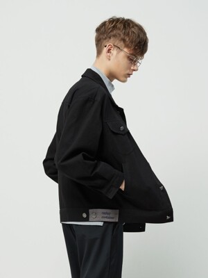 rc black twill jacket