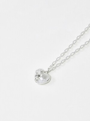 shape of love necklace 1 (silver)