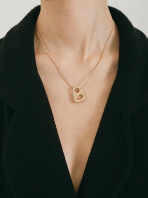 Cap necklace - gold