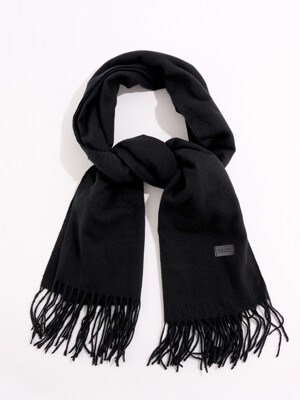 VIRGIN WOOL MUFFLER_BLACK