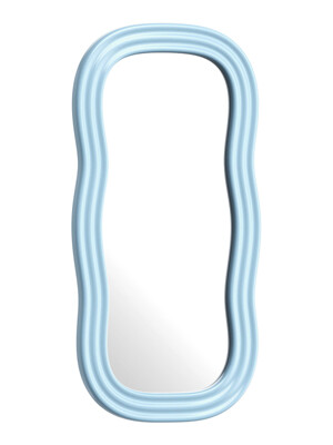 [배송 4-6주 소요]  Wave Mirror (Sky Blue / Large)