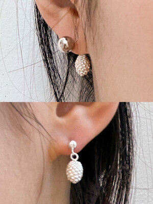 pinecone earrings [w1-E010]