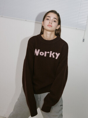 Brown Worky Wool Blended Sweater