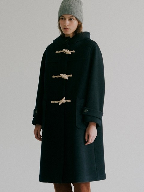 아우터 - 블랭크공삼 (blank03) - wool duffle coat (navy)