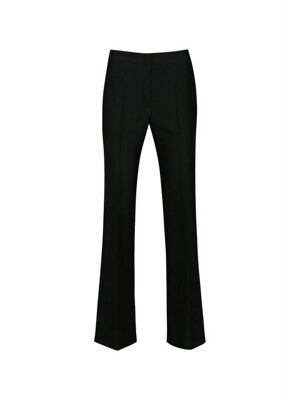 WOOL-BLEND TAILORED TROUSERS (DARK NAVY)