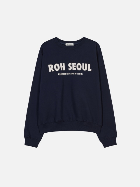 티셔츠 - 로서울 (ROH SEOUL) - Futura sweat shirt Navy