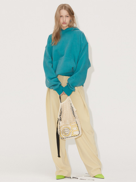  - 노앙 (NOHANT) - NOHANT LOGO HOODIE TEAL GREEN