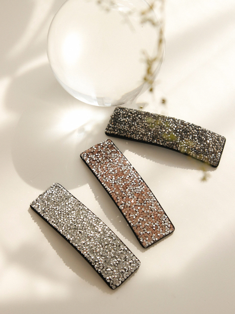 헤어액세서리 - 제이로렌 (J.Lauren) - Bling Crystal Square Hair Clip H0959