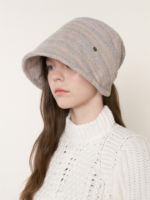 모자 - 브라운햇 (Brown Hat ) - Bonnet Line Hat - Italy Wool
