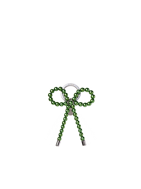 백액세서리 - 분크 (vunque) - Pearl Ribbon Charm (펄 리본 참) Khaki
